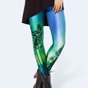 Aurora Borealis Northern Lights Leggings - S